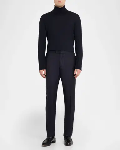 Stefano Ricci Men's Slim Wool Trousers | Thumbnail 2 Stefano Ricci Men's Slim Wool Trousers | Thumbnail 2