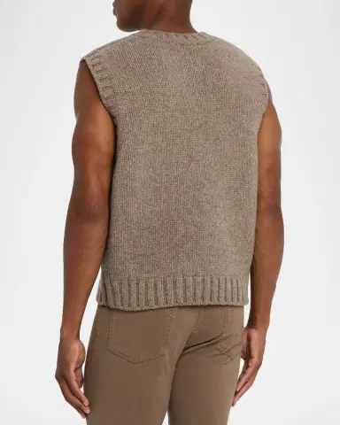 FRAME Men's Yak Wool Knit Vest | Thumbnail 3 FRAME Men's Yak Wool Knit Vest | Thumbnail 3