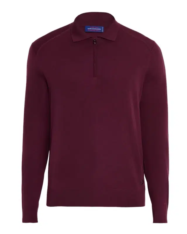 Men 's Cashmere Quarter-Zip Polo Sweater Men 's Cashmere Quarter-Zip Polo Sweater