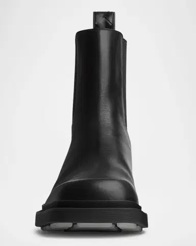 Bottega Veneta Men's Ben Smooth & Intrecciato Leather Chelsea Boots | Thumbnail 3 Bottega Veneta Men's Ben Smooth & Intrecciato Leather Chelsea Boots | Thumbnail 3