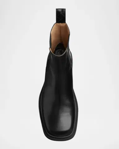 Bottega Veneta Men's Ben Smooth & Intrecciato Leather Chelsea Boots | Thumbnail 5 Bottega Veneta Men's Ben Smooth & Intrecciato Leather Chelsea Boots | Thumbnail 5
