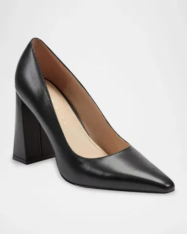 Marc Fisher LTD Minny Patent Leather Snip Toe Block-Heel Pumps | Thumbnail 2 Marc Fisher LTD Minny Patent Leather Snip Toe Block-Heel Pumps | Thumbnail 2