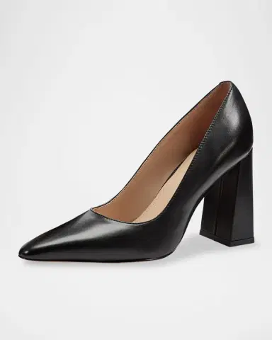 Marc Fisher LTD Minny Patent Leather Snip Toe Block-Heel Pumps | Thumbnail 3 Marc Fisher LTD Minny Patent Leather Snip Toe Block-Heel Pumps | Thumbnail 3