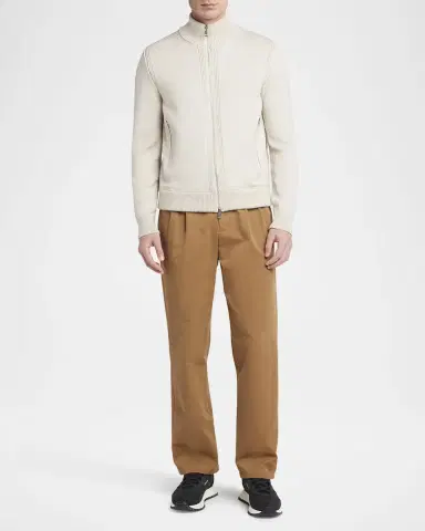 Moncler Men's Edit Padded Back Wool Cardigan | Thumbnail 2 Moncler Men's Edit Padded Back Wool Cardigan | Thumbnail 2