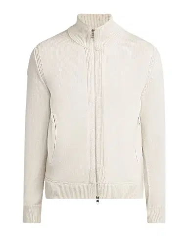 Moncler Men's Edit Padded Back Wool Cardigan | Thumbnail 1 Moncler Men's Edit Padded Back Wool Cardigan | Thumbnail 1