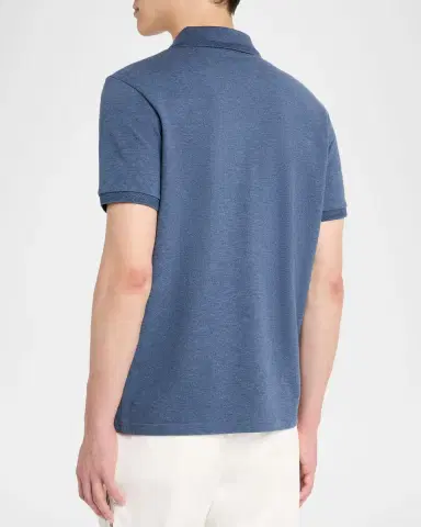 Moncler Men's Chest-Logo Pique Polo Shirt | Thumbnail 3 Moncler Men's Chest-Logo Pique Polo Shirt | Thumbnail 3