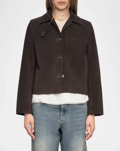 Zadig & Voltaire Lessa Suede Jacket | Thumbnail 4 Zadig & Voltaire Lessa Suede Jacket | Thumbnail 4