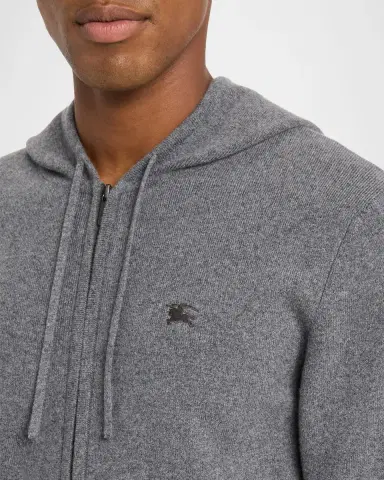 Burberry Men's EKD Cashmere-Blend Knit Hoodie | Thumbnail 5 Burberry Men's EKD Cashmere-Blend Knit Hoodie | Thumbnail 5
