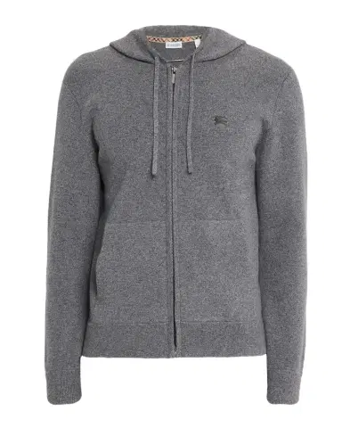 Burberry Men's EKD Cashmere-Blend Knit Hoodie | Thumbnail 1 Burberry Men's EKD Cashmere-Blend Knit Hoodie | Thumbnail 1