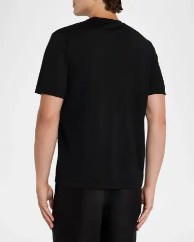 Stefano Ricci Men's Cashmere Alpha Yarn Crewneck T-Shirt | Thumbnail 3 Stefano Ricci Men's Cashmere Alpha Yarn Crewneck T-Shirt | Thumbnail 3
