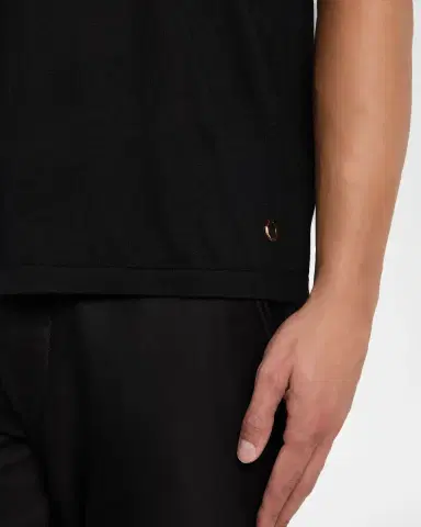 Stefano Ricci Men's Cashmere Alpha Yarn Crewneck T-Shirt | Thumbnail 5 Stefano Ricci Men's Cashmere Alpha Yarn Crewneck T-Shirt | Thumbnail 5