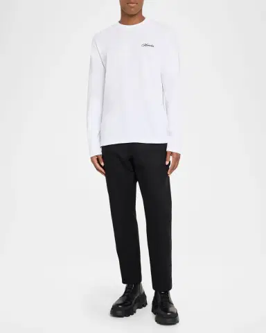 Moncler Men's Heavyweight Long Sleeve T-Shirt | Thumbnail 2 Moncler Men's Heavyweight Long Sleeve T-Shirt | Thumbnail 2