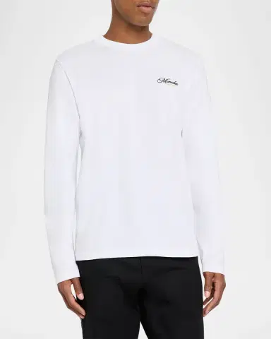Moncler Men's Heavyweight Long Sleeve T-Shirt | Thumbnail 4 Moncler Men's Heavyweight Long Sleeve T-Shirt | Thumbnail 4