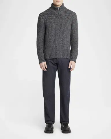 Moncler Men's Ribbed Full-Zip Sweater | Thumbnail 2 Moncler Men's Ribbed Full-Zip Sweater | Thumbnail 2