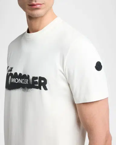 Moncler Men's Graffiti Logo Graphic T-Shirt | Thumbnail 5 Moncler Men's Graffiti Logo Graphic T-Shirt | Thumbnail 5