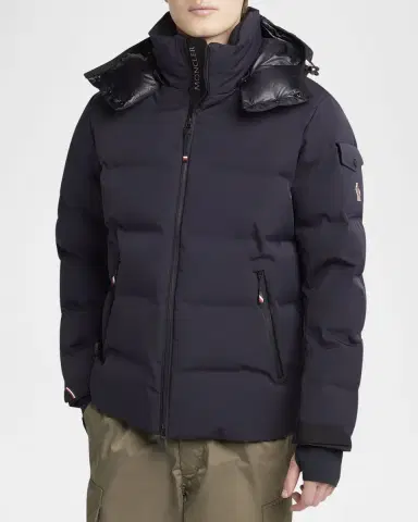Moncler Grenoble Men's Stretch Nylon Montgetech Puffer Jacket | Thumbnail 4 Moncler Grenoble Men's Stretch Nylon Montgetech Puffer Jacket | Thumbnail 4
