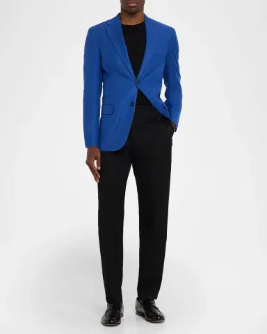 Brioni Men's Wool Tailored-Fit Single-Breasted Blazer | Thumbnail 2 Brioni Men's Wool Tailored-Fit Single-Breasted Blazer | Thumbnail 2