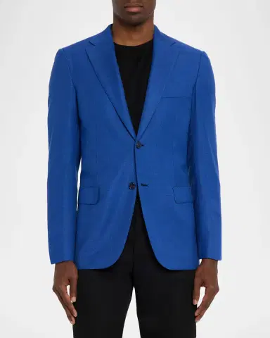 Brioni Men's Wool Tailored-Fit Single-Breasted Blazer | Thumbnail 4 Brioni Men's Wool Tailored-Fit Single-Breasted Blazer | Thumbnail 4