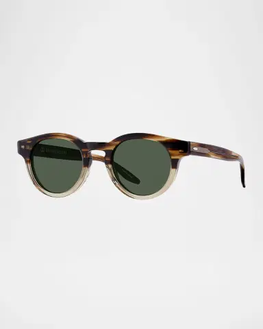 Barton Perreira Men 's Oxford Acetate Round Sunglasses | Thumbnail 3 Barton Perreira Men 's Oxford Acetate Round Sunglasses | Thumbnail 3