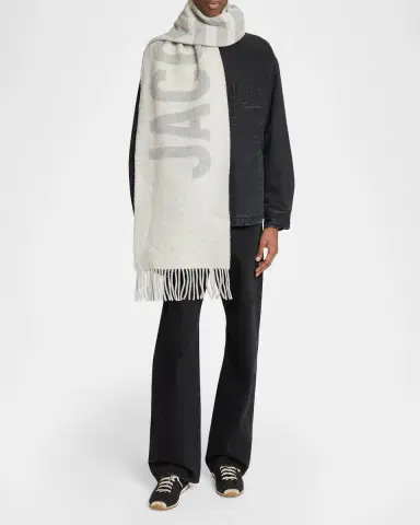 Jacquemus Jacquard Logo Wool Scarf | Thumbnail 2 Jacquemus Jacquard Logo Wool Scarf | Thumbnail 2