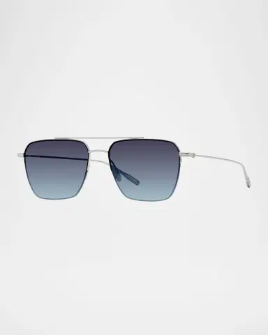 Barton Perreira Men 's Armstrong Titanium Aviator Sunglasses | Thumbnail 3 Barton Perreira Men 's Armstrong Titanium Aviator Sunglasses | Thumbnail 3