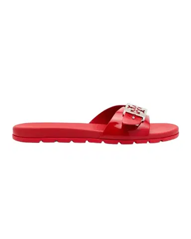 Tory Burch Glossy Buckle Slide Sandals | Thumbnail 1 Tory Burch Glossy Buckle Slide Sandals | Thumbnail 1