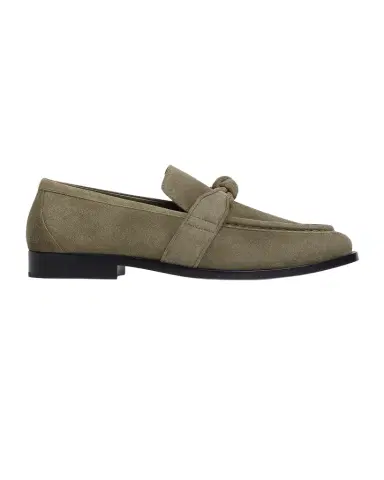 Bottega Veneta Men's Astaire Knot Suede Loafers | Thumbnail 1 Bottega Veneta Men's Astaire Knot Suede Loafers | Thumbnail 1