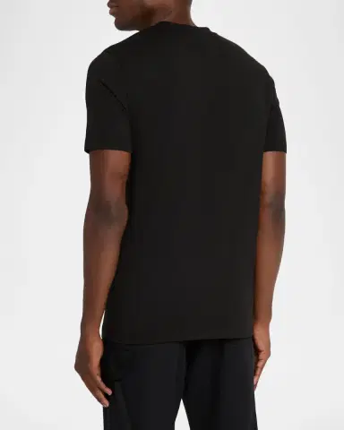 Moncler Men's Logo Script Crewneck T-Shirt | Thumbnail 3 Moncler Men's Logo Script Crewneck T-Shirt | Thumbnail 3