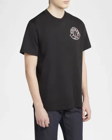 Moncler Men's Check Logo Graphic T-Shirt | Thumbnail 4 Moncler Men's Check Logo Graphic T-Shirt | Thumbnail 4