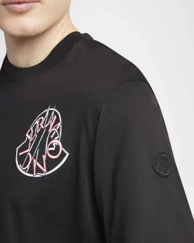 Moncler Men's Check Logo Graphic T-Shirt | Thumbnail 5 Moncler Men's Check Logo Graphic T-Shirt | Thumbnail 5