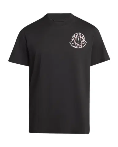 Moncler Men's Check Logo Graphic T-Shirt | Thumbnail 1 Moncler Men's Check Logo Graphic T-Shirt | Thumbnail 1