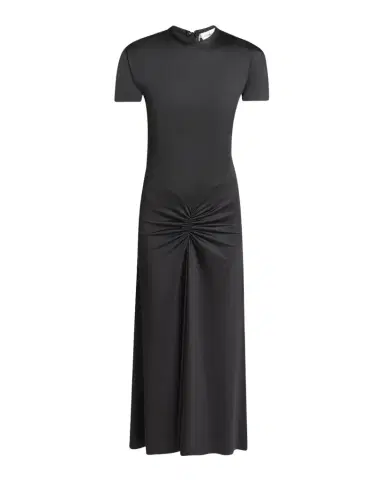 Victoria Beckham Gathered Drop-Waist Midi T-Shirt Dress | Thumbnail 1 Victoria Beckham Gathered Drop-Waist Midi T-Shirt Dress | Thumbnail 1