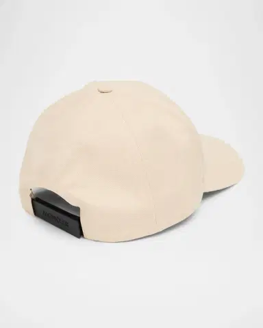 Moncler Men's Logo Emblem Cotton Baseball Cap | Thumbnail 2 Moncler Men's Logo Emblem Cotton Baseball Cap | Thumbnail 2