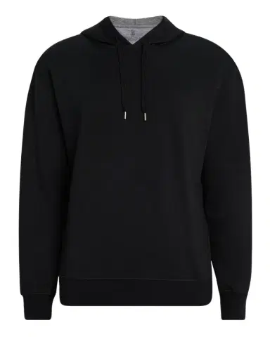 Brunello Cucinelli Men 's Travel Hooded Sweatshirt | Thumbnail 1 Brunello Cucinelli Men 's Travel Hooded Sweatshirt | Thumbnail 1