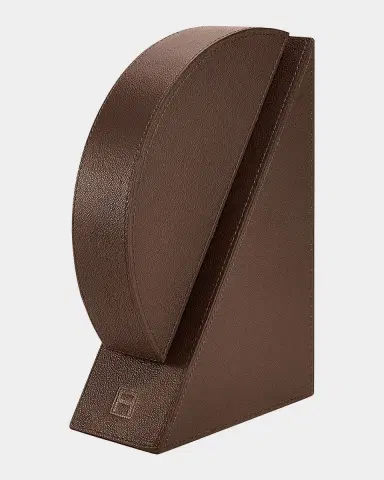 ASSOULINE Cubist R Leather Bookend | Thumbnail 3 ASSOULINE Cubist R Leather Bookend | Thumbnail 3