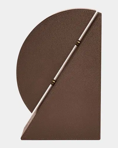 ASSOULINE Cubist R Leather Bookend | Thumbnail 4 ASSOULINE Cubist R Leather Bookend | Thumbnail 4