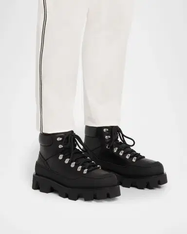 Moncler Men's Peak Trek Leather Ankle Boots | Thumbnail 2 Moncler Men's Peak Trek Leather Ankle Boots | Thumbnail 2