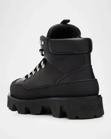 Moncler Men's Peak Trek Leather Ankle Boots | Thumbnail 4 Moncler Men's Peak Trek Leather Ankle Boots | Thumbnail 4
