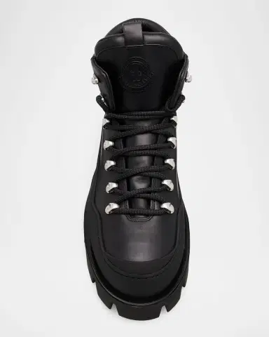 Moncler Men's Peak Trek Leather Ankle Boots | Thumbnail 6 Moncler Men's Peak Trek Leather Ankle Boots | Thumbnail 6