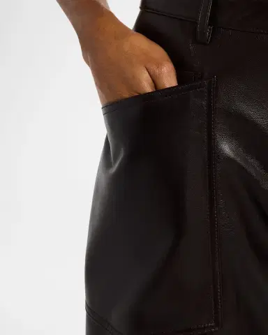 Nili Lotan Shon Leather Barrel-Leg Ankle Pants | Thumbnail 5 Nili Lotan Shon Leather Barrel-Leg Ankle Pants | Thumbnail 5