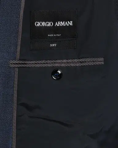 Giorgio Armani Men's Subtle Grid Wool Blend Sport Coat | Thumbnail 6 Giorgio Armani Men's Subtle Grid Wool Blend Sport Coat | Thumbnail 6