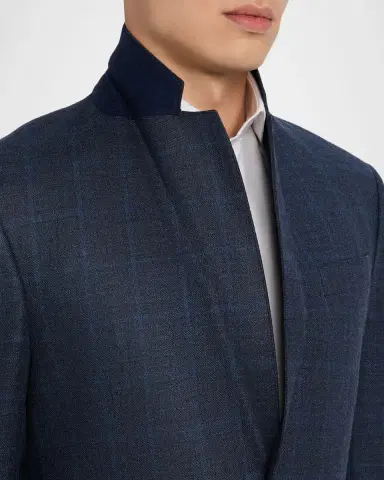 Giorgio Armani Men's Subtle Grid Wool Blend Sport Coat | Thumbnail 7 Giorgio Armani Men's Subtle Grid Wool Blend Sport Coat | Thumbnail 7