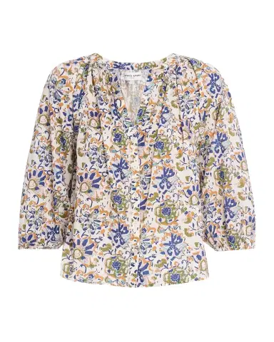Apiece Apart Mitte Floral-Print Organic Cotton Voile Top | Thumbnail 1 Apiece Apart Mitte Floral-Print Organic Cotton Voile Top | Thumbnail 1