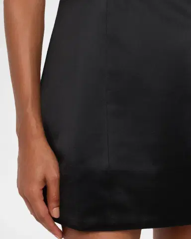 Retrofête Livie High-Neck Satin Mini Dress | Thumbnail 5 Retrofête Livie High-Neck Satin Mini Dress | Thumbnail 5