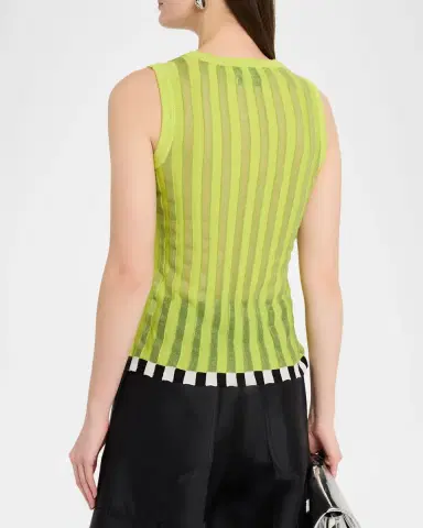 CHRISTOPHER JOHN ROGERS Pleated Knit Shell Top | Thumbnail 3 CHRISTOPHER JOHN ROGERS Pleated Knit Shell Top | Thumbnail 3