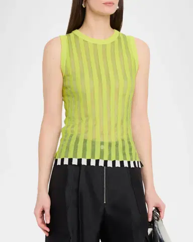 CHRISTOPHER JOHN ROGERS Pleated Knit Shell Top | Thumbnail 4 CHRISTOPHER JOHN ROGERS Pleated Knit Shell Top | Thumbnail 4