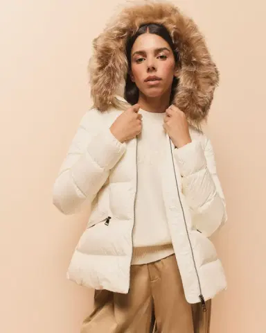 Moncler Boed Hooded Shearling-Trimmed Short Down Jacket | Thumbnail 4 Moncler Boed Hooded Shearling-Trimmed Short Down Jacket | Thumbnail 4