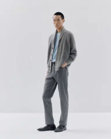 ZEGNA Men's Jacquard Knit Cardigan | Thumbnail 4 ZEGNA Men's Jacquard Knit Cardigan | Thumbnail 4