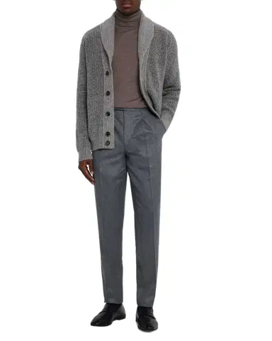 ZEGNA Men's Jacquard Knit Cardigan | Thumbnail 1 ZEGNA Men's Jacquard Knit Cardigan | Thumbnail 1
