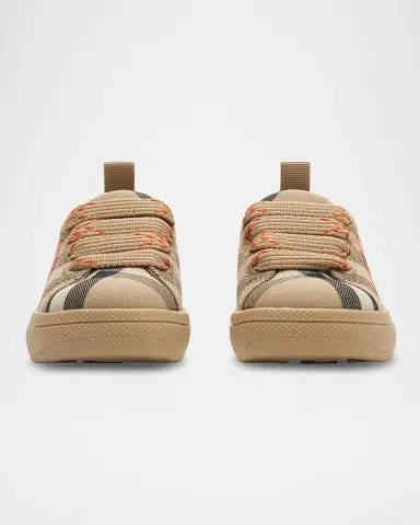 Burberry Kid's Cambridge Check Cotton Sneakers, Toddlers/Kids | Thumbnail 3 Burberry Kid's Cambridge Check Cotton Sneakers, Toddlers/Kids | Thumbnail 3